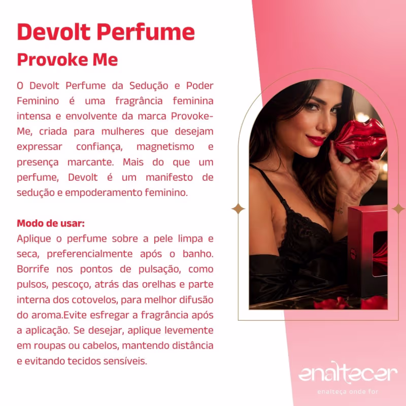 Devolt Perfume Sedução e Poder Feminino 30ml Provoke-Me