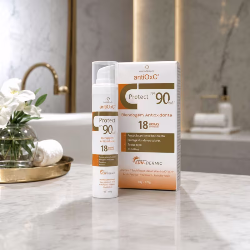 Protetor Solar Facial Antiox C Protect FPS 90 Cosmobeauty 50g