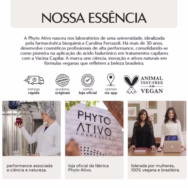 Kit Diamant Reestruturação e Reconstrução Phyto Ativo 3 Unidades
