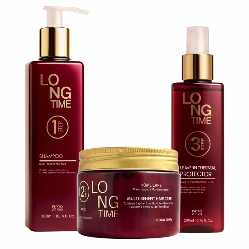 Kit Long Time Phyto Ativo Nutrição Biotecnológica 3 Unidades