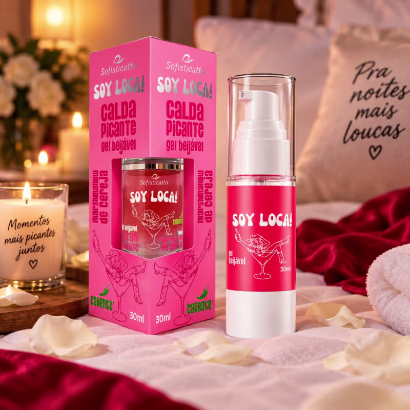 Soy Loca Calda Picante Beijável  Cereja 30ml Sofisticatto