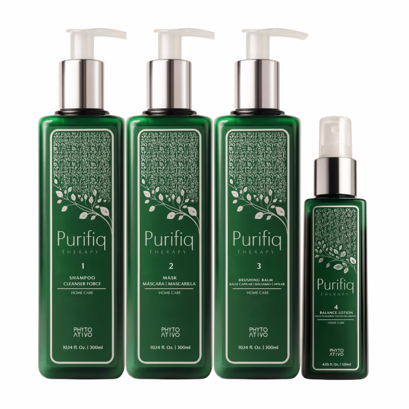 Kit Purifiq Therapy Phyto Ativo Detox Antioleosidade 4 Unidades