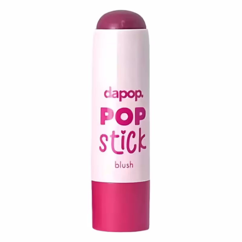 Blush Bastão Pop Stick Dapop Vitamina E Manteiga Karitê Matte Cor 04 7g