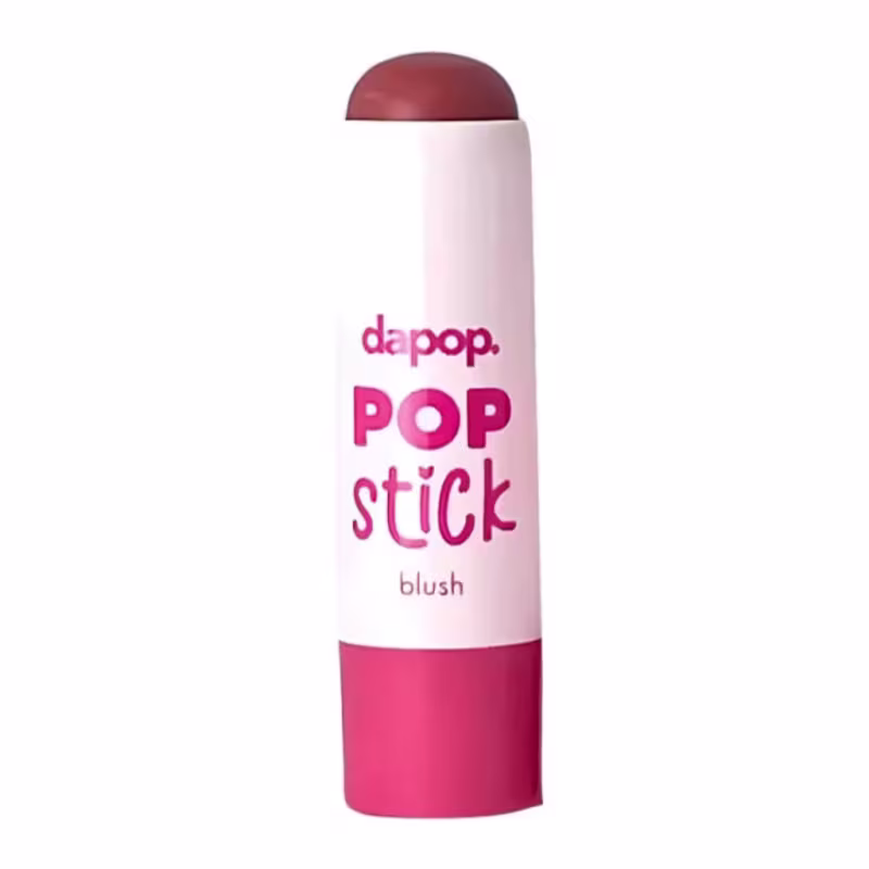 Blush Bastão Pop Stick Dapop Vitamina E Manteiga Karitê Cor Matte 01 7g