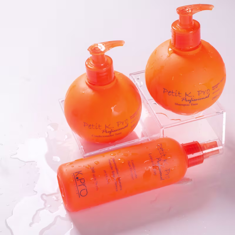 Kit K.Pro Professional Petit Teen Shampoo Condicionador e Leave-in (3 produtos)