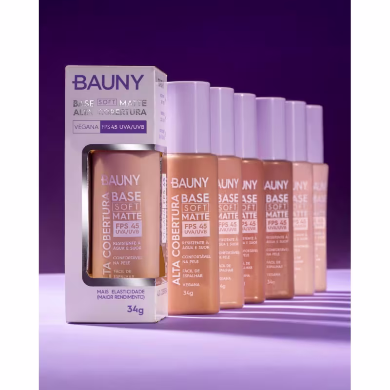 Bauny - Base Soft Matte Alta cobertura (010) - 34g