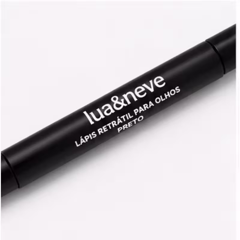 Lápis de olho retrátil Preto resistente delineador para olhos Lua e Neve