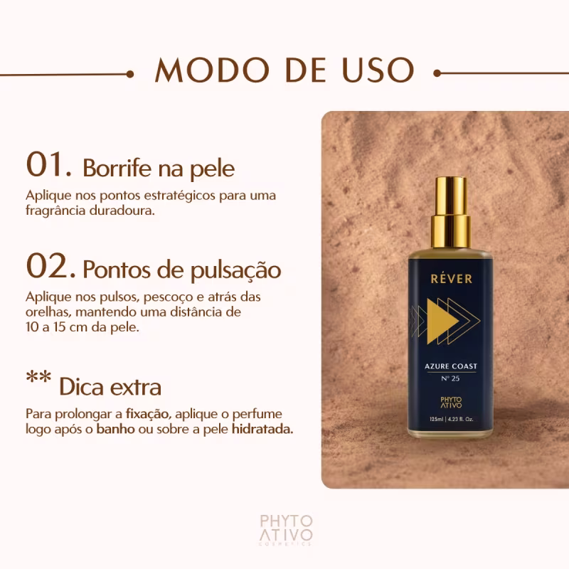 Perfume Masculino Rêver Azure Coast Phyto Ativo N 25 125ml