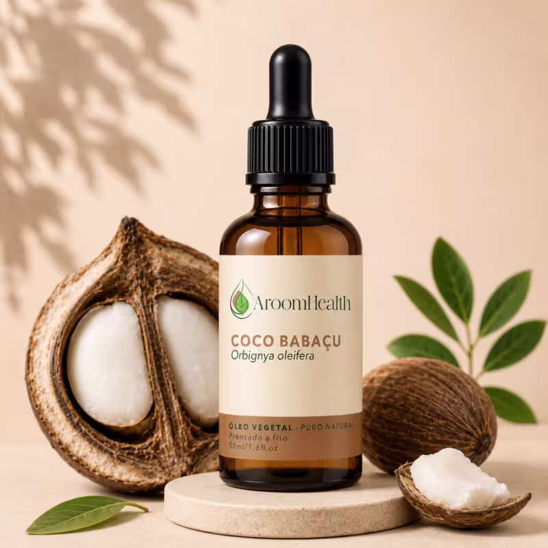 Óleo Vegetal Puro Natural de Coco Babaçu 50 ml