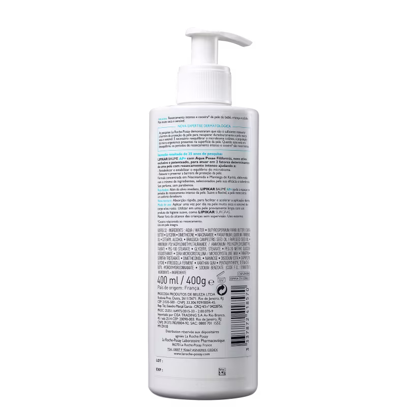 La Roche-Posay Lipikar Baume AP+ - Creme Hidratante 400ml