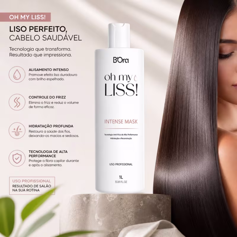 Kit Máscara Progressiva Pitaya Raaf + Oh My Liss B'Ora 1L