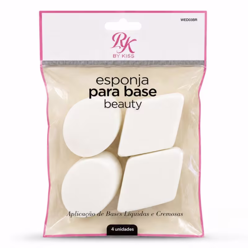 Kit Esponjas Para Base Kiss Ny Rk Beauty Com 8Un. Ref. Wed03br