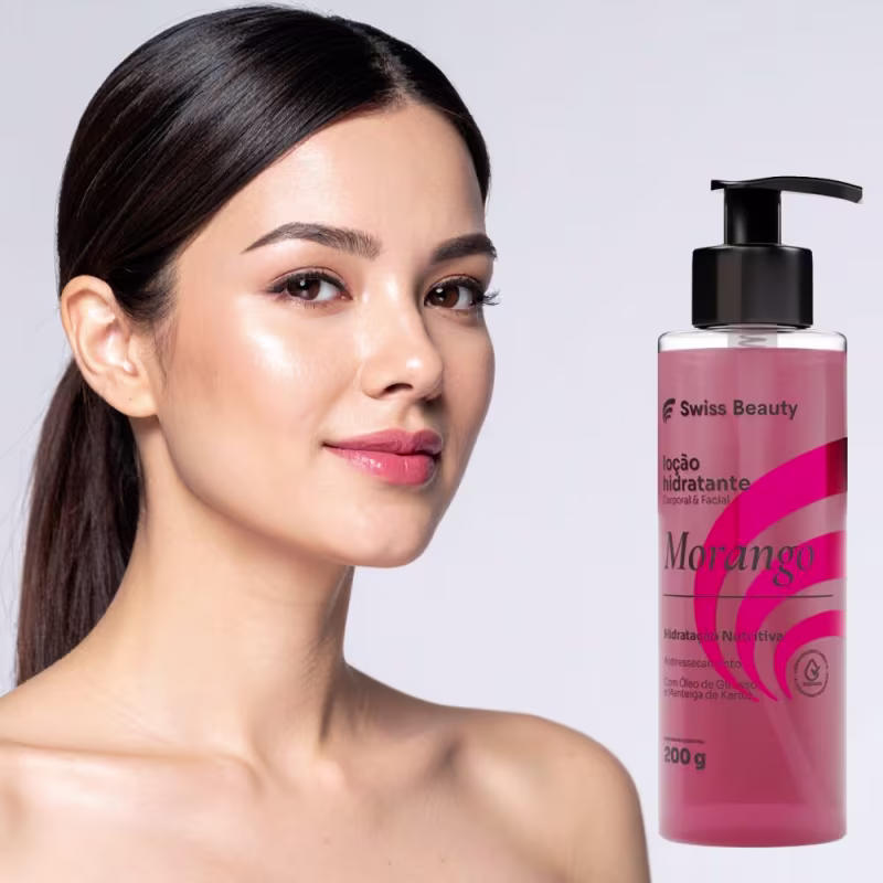Loção Hidratante Morango 200ml Swiss Beauty Belkit