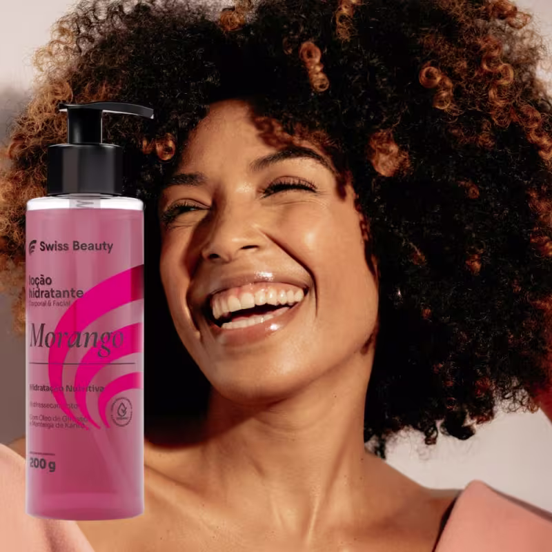 Loção Hidratante Morango 200ml Swiss Beauty Belkit