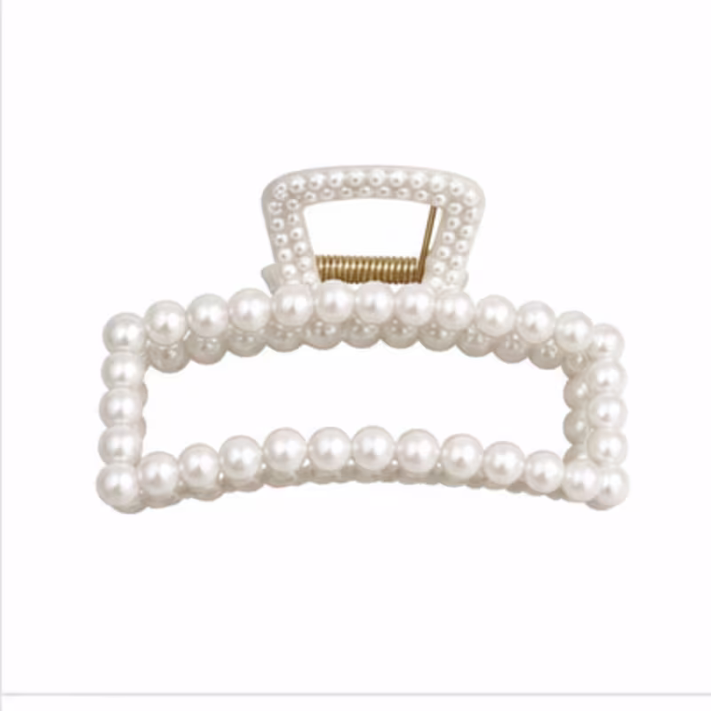 Presilha para Cabelo Lanossi Aurora Perolada – Fixação Elegante, Acessório Capilar Sofisticado