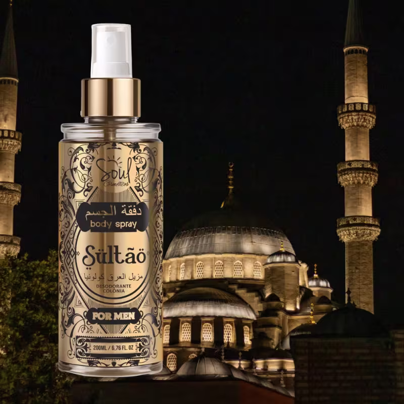 Body Splash Arabe Sultao Men Soul Cosmeticos 200ml