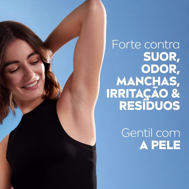 NIVEA Desodorante Antitranspirante Roll On Invisible Black & White Clear 50ml Proteção Contra Manchas