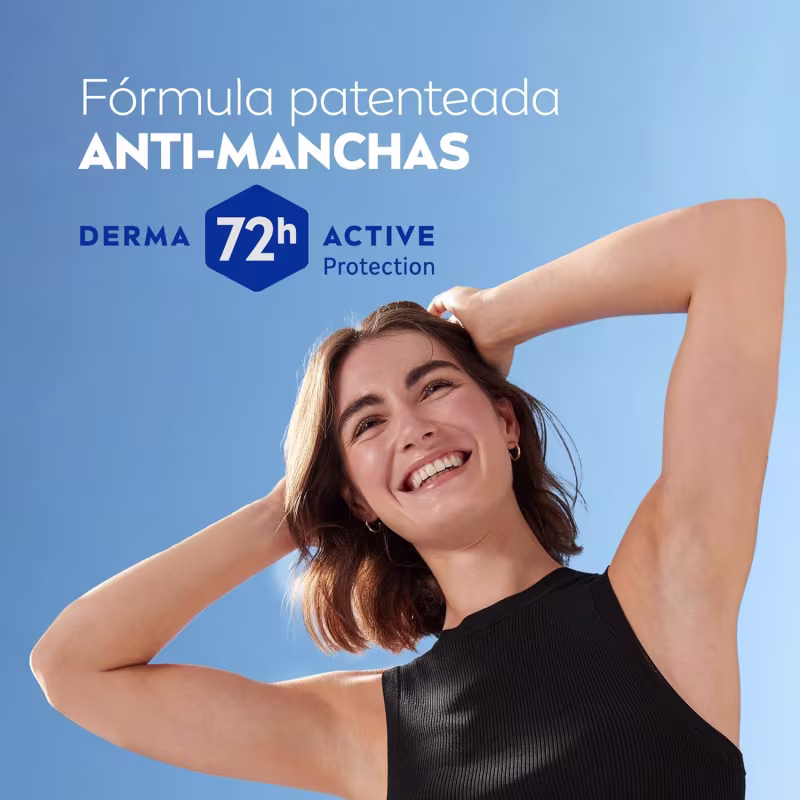 NIVEA Desodorante Antitranspirante Roll On Invisible Black & White Clear 50ml Proteção Contra Manchas