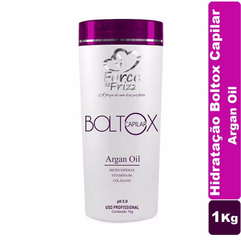 Máscara Capilar Profissional Boltox Capilar Argan Oil - Force Cosméticos 1Kg