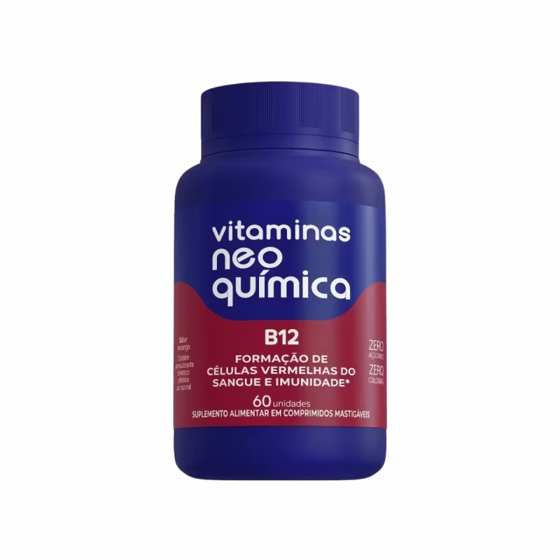 Vitamina B12 Neo Química 60/c Mastigáveis