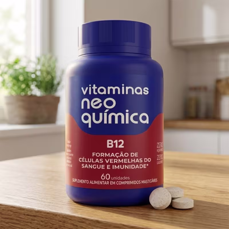 Vitamina B12 Neo Química 60/c Mastigáveis