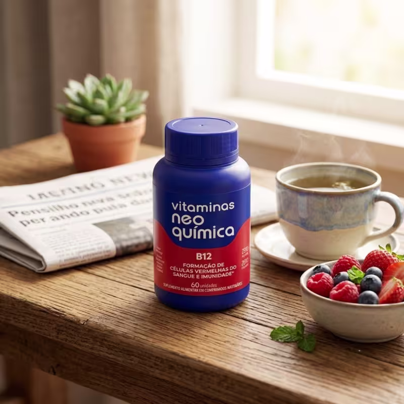 Vitamina B12 Neo Química 60/c Mastigáveis