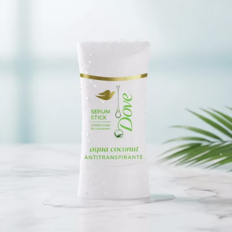 Desodorante Antitranspirante 72h Dove Stick Aqua Coconut 45g Aqua Coconut