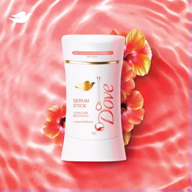 Desodorante Dove Stick Invisível 72h Tropical Hibiscus 45g Tropical Hibiscus