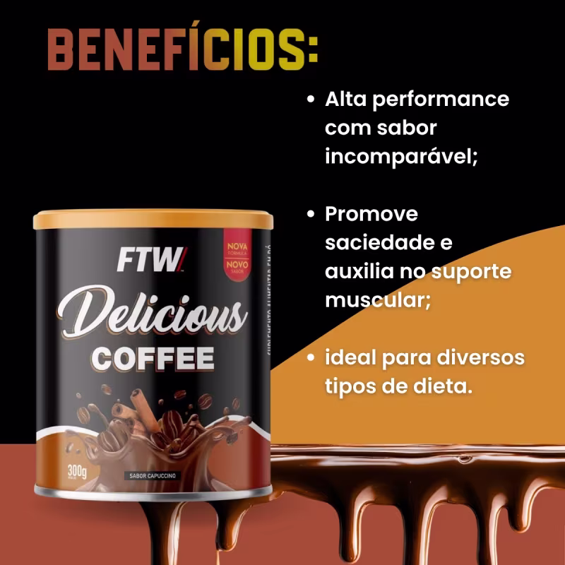 Delicious Coffee Sabor Capuccino - 300G