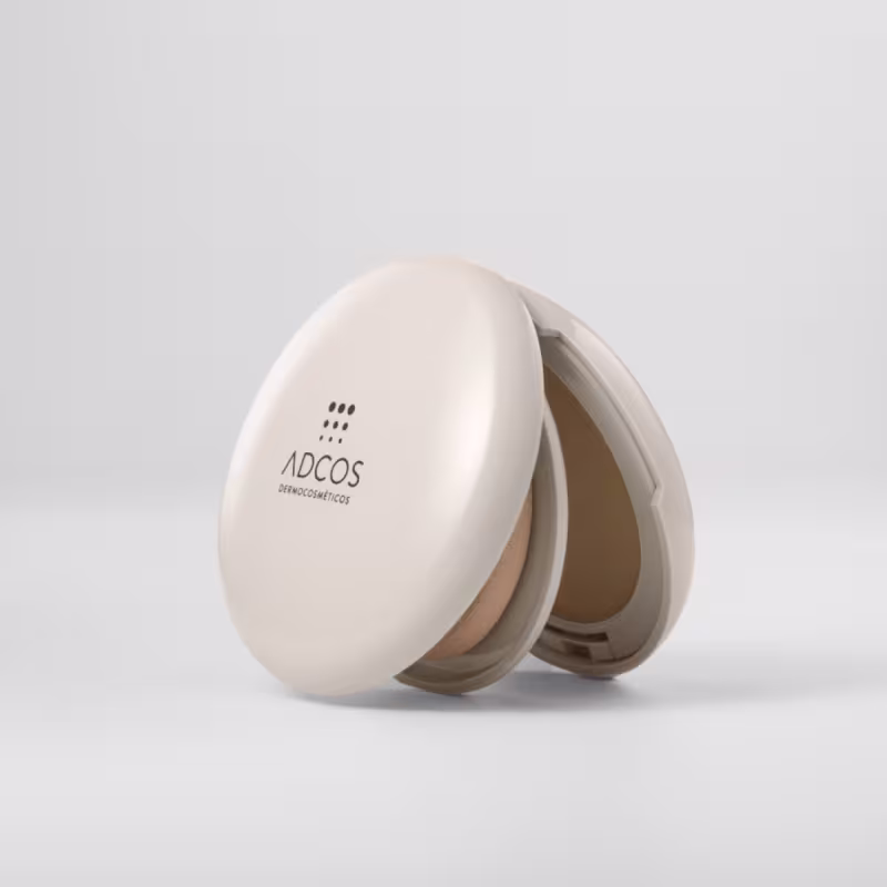 Adcos Pó Compacto Fps60 Cor 2.0 Peach - 11g - Cobertura Natural