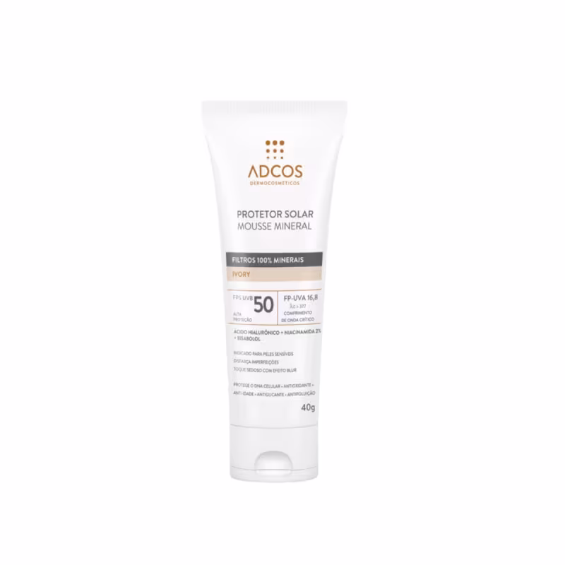 Adcos Protetor Solar Mousse Mineral Bronze Fps50 40g