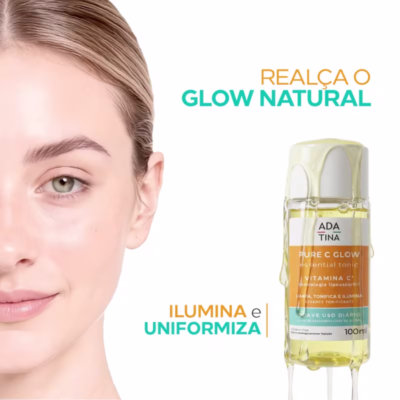 Tônico Facial Vitamina C Pure C Glow Ada Tina 100ml