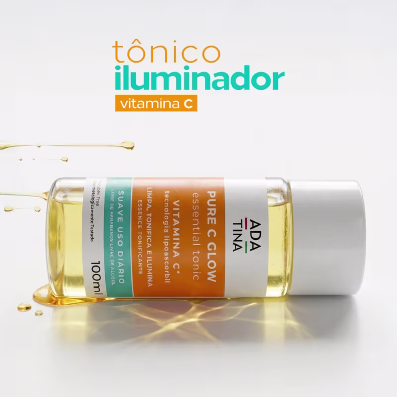 Tônico Facial Vitamina C Pure C Glow Ada Tina 100ml