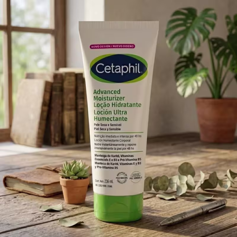 Cetaphil Advanced Moisture para Peles Sensíveis e Secas - Loção Hidratante 236ml