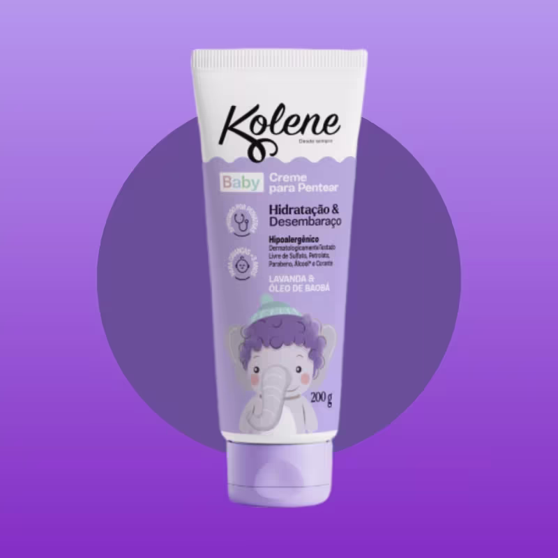 Creme Para Pentear Baby Lavanda & Óleo de Baoba Kolene 200g