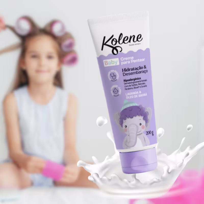 Creme Para Pentear Baby Lavanda & Óleo de Baoba Kolene 200g