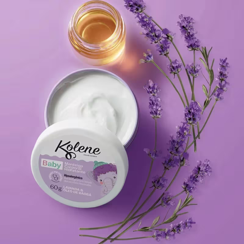 Manteiga Corporal Hidratante Baby Hipoalergênico Kolene 60g