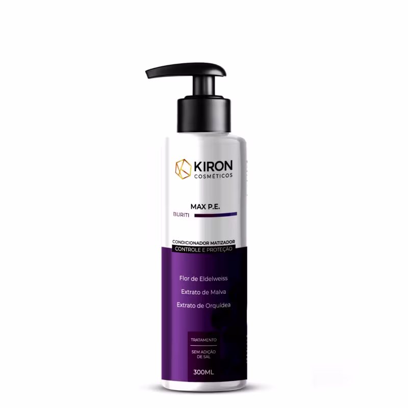 Condicionador Matizador Buriti Max P.E Desamarelador Kiron Cosméticos 300ml