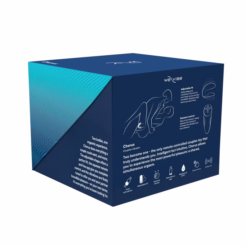 We-Vibe Chorus Vibrador de Casal com Controle Remoto e Aplicativo - Cosmic Blue