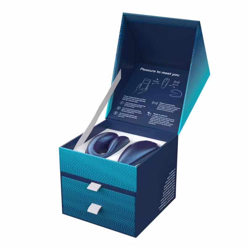 We-Vibe Chorus Vibrador de Casal com Controle Remoto e Aplicativo - Cosmic Blue