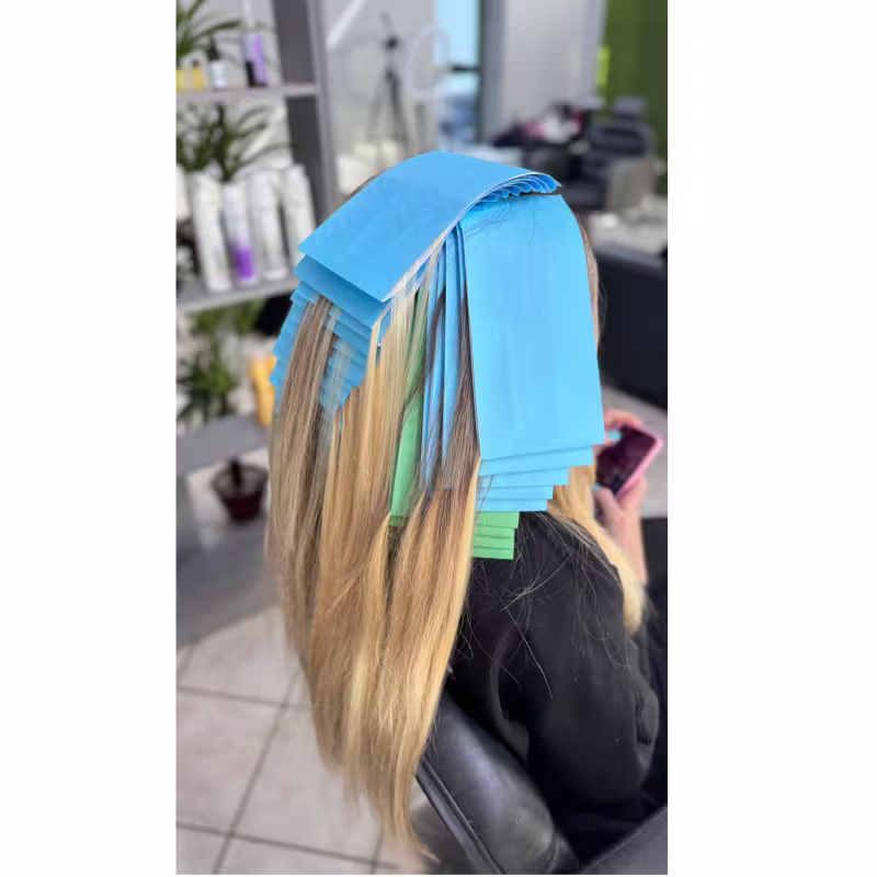 Papel para Mechas Multicolors Azul 11x47 50fls 56g