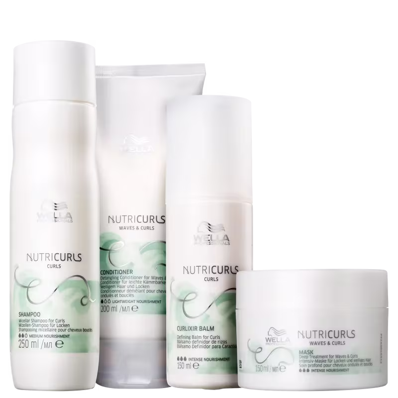 Kit Wella Professionals Nutricurls Daily Care, 4 produtos.