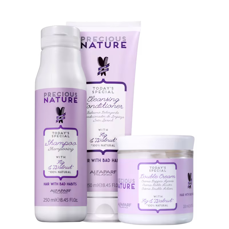 Kit Alfaparf Precious Nature Hair With Bad Habits Trio (3 Produtos)