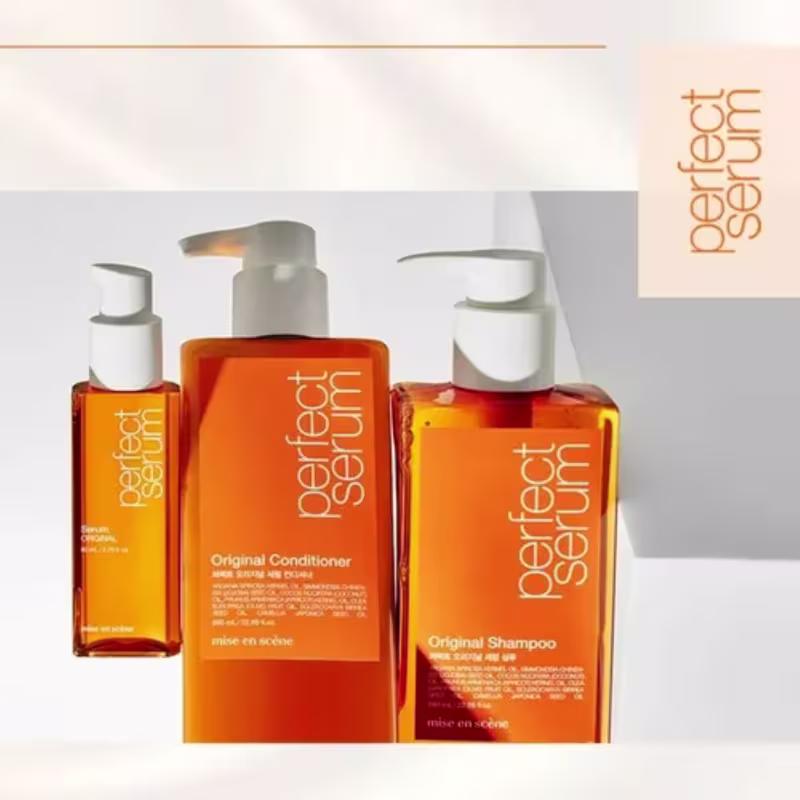 Mise en Scène - Perfect Serum - Kit Shampoo 530ml + Condicionador 530ml + Serum 30ml