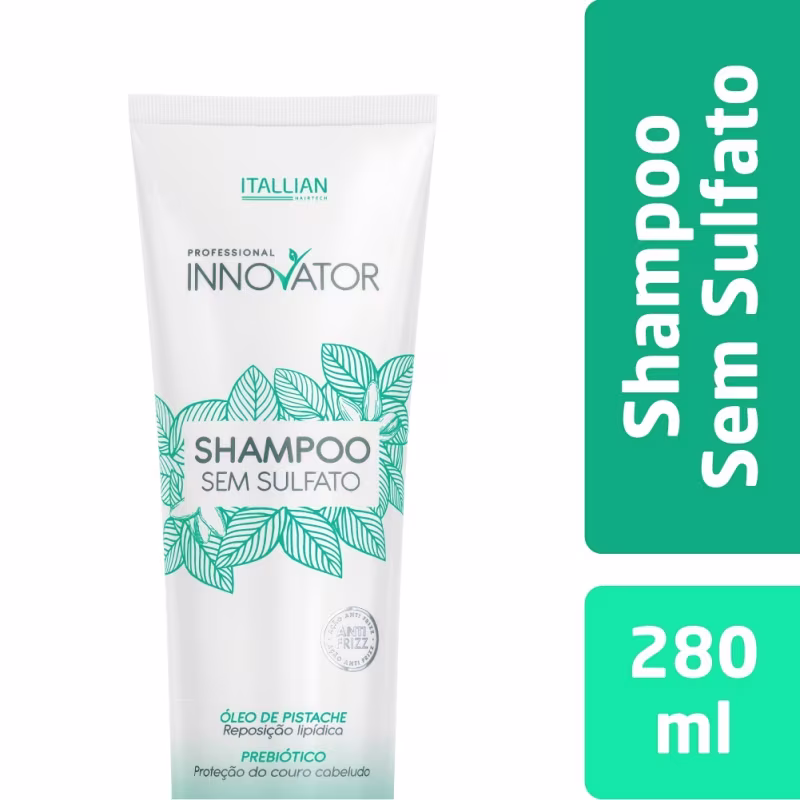Innovator Kit Alisante Capilar - Relaxante CapilarProfissional com Shampoo S/ Sulfato 280ml (5 itens)