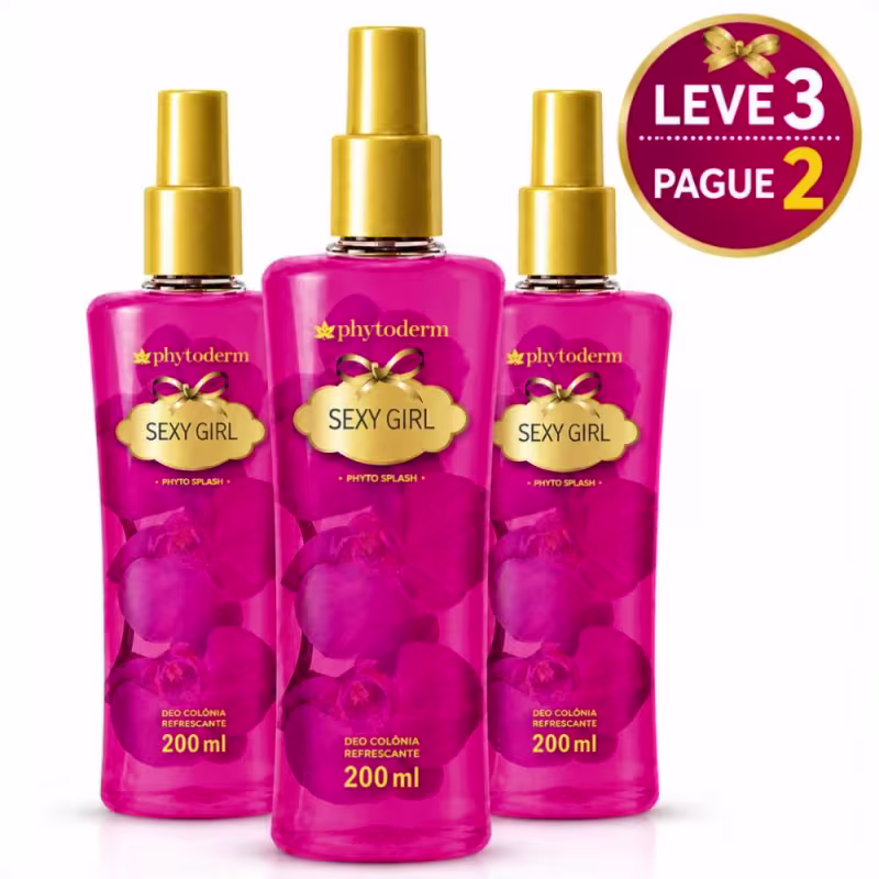 Kit Phytoderm Body Splah Sexy Girl: Leve 3 Pague 2 200ml