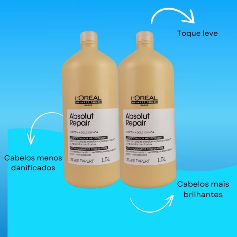 L'Oréal Professionnel Absolut Gold Kit 2 Condicionador 1,5L