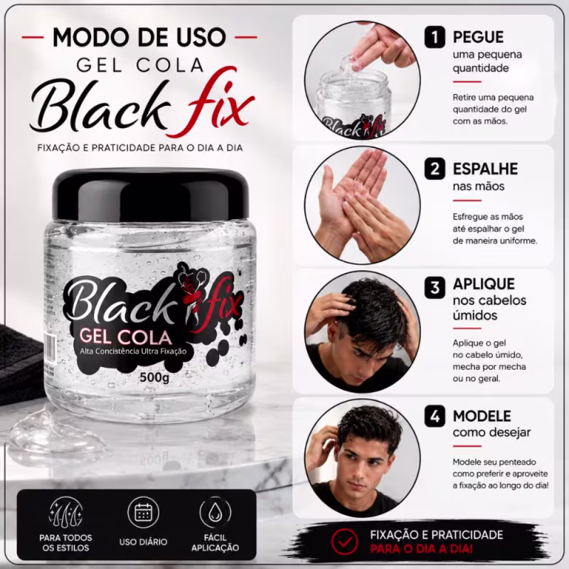 Gel Cola Black Fix 500g