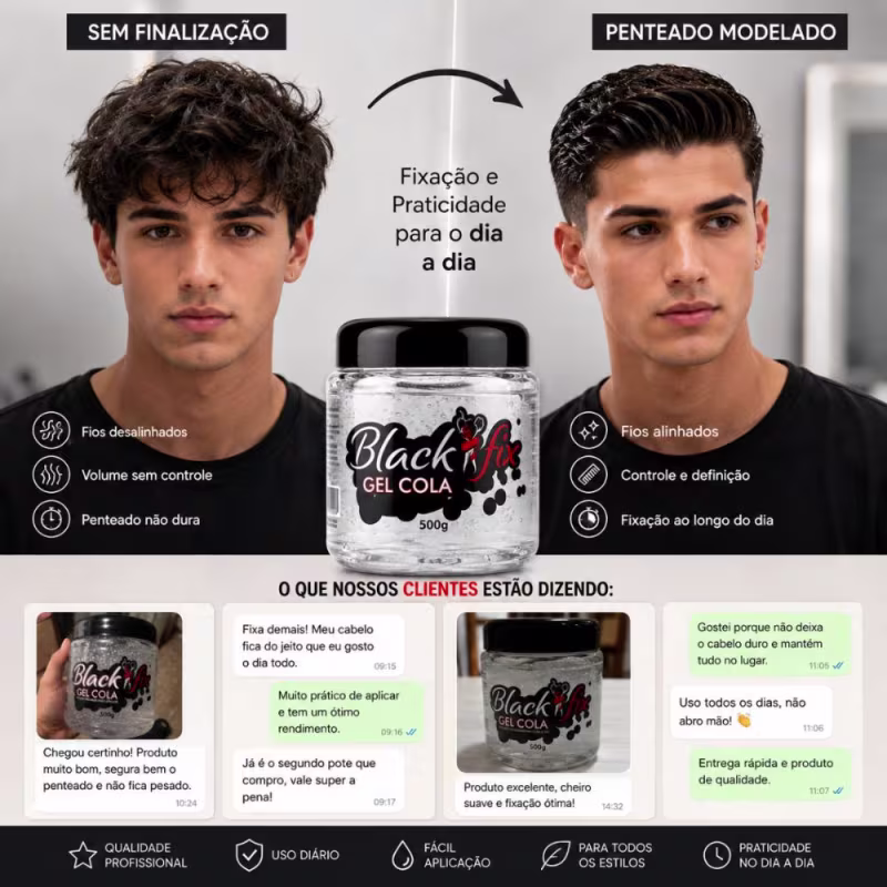 Gel Cola Black Fix 500g
