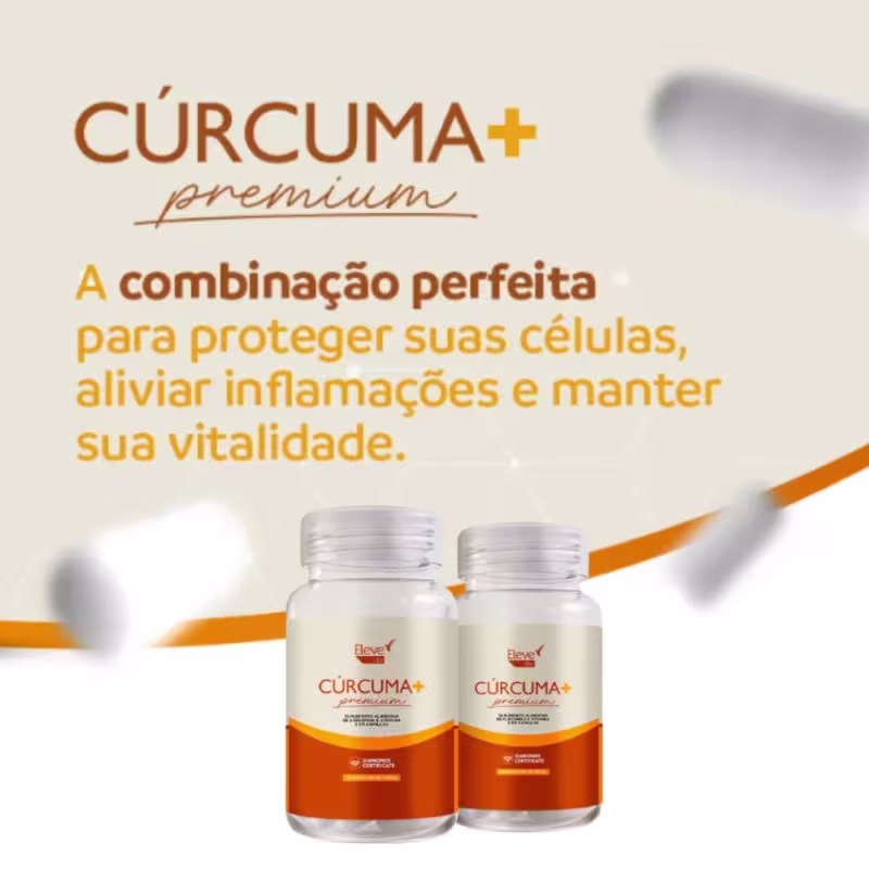 Curcuma+ Premium - 90 dias - 90 cápsulas Eleve Life